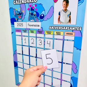 Calendário de Parede do Stitch