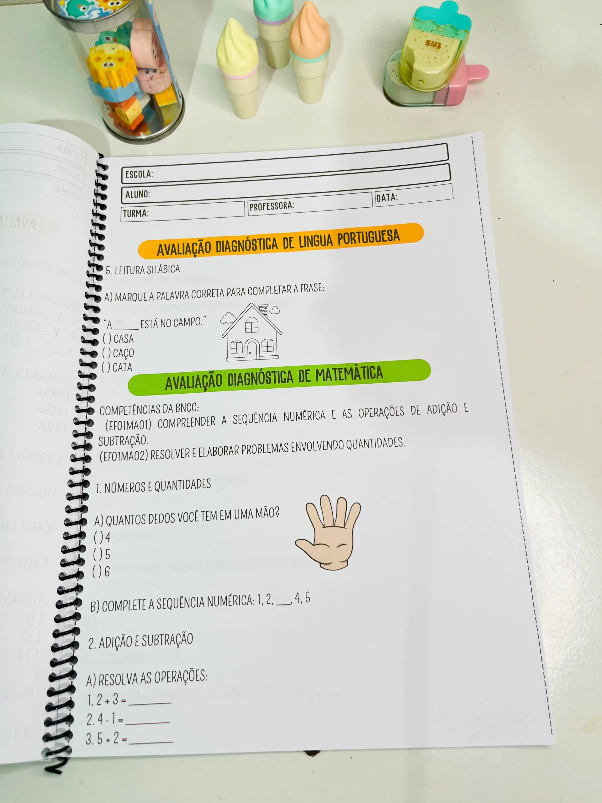 Apostila: Avaliação Diagnóstica - 1° Ano do Ensino Fundamental - Imagem 3