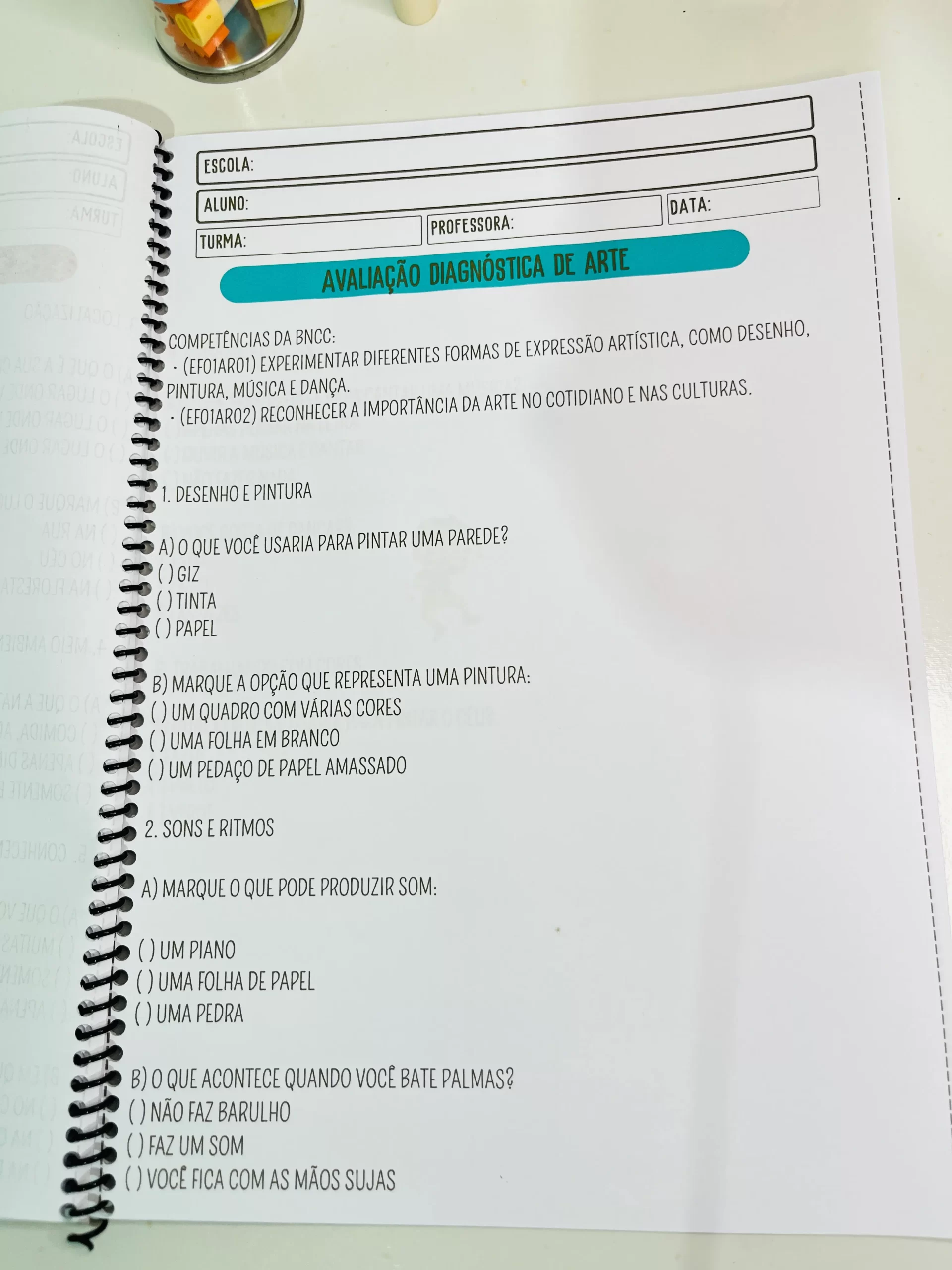 Apostila: Avaliação Diagnóstica - 1° Ano do Ensino Fundamental - Imagem 2