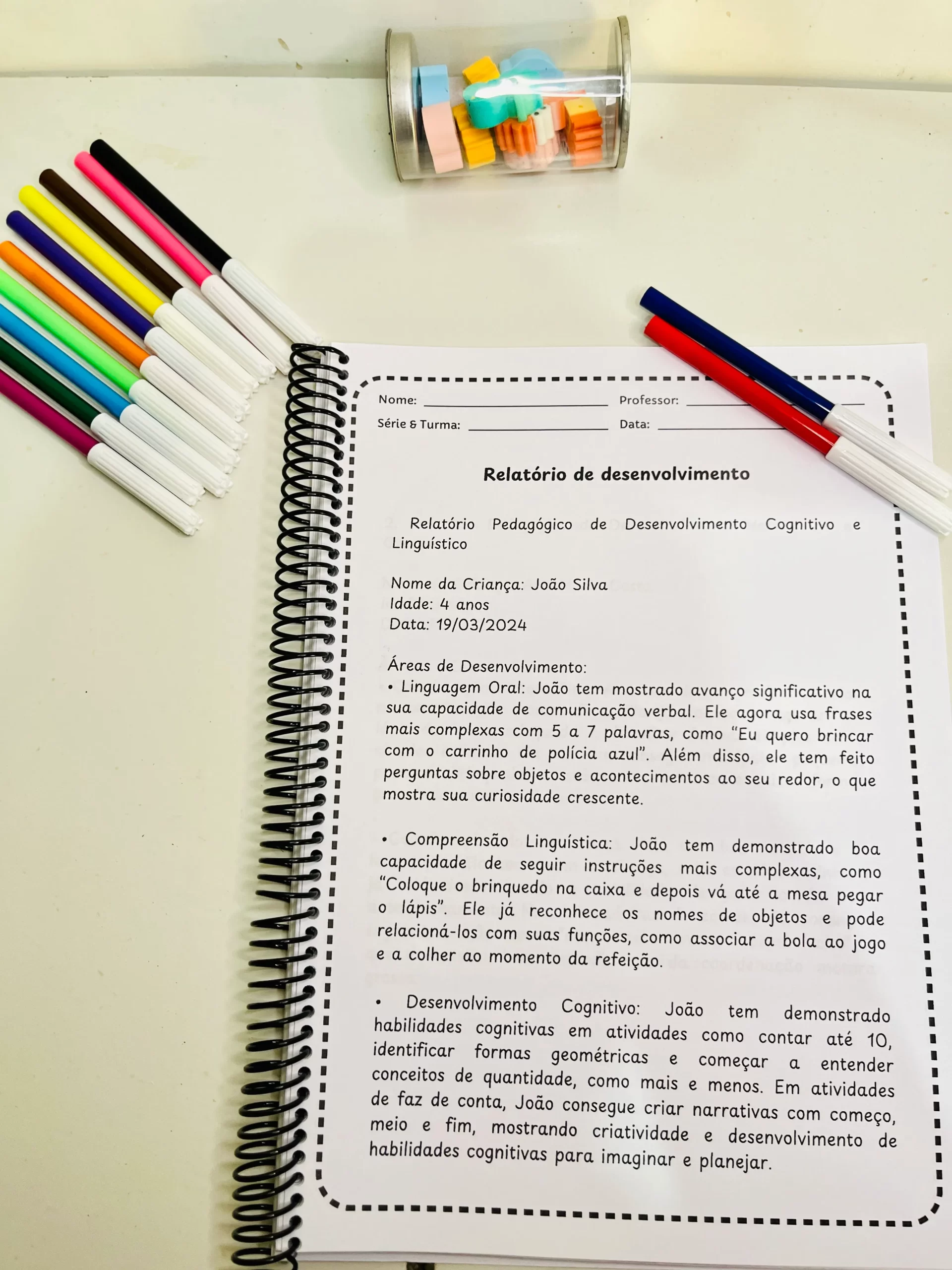 Relatórios da Educação Infantil - Imagem 2
