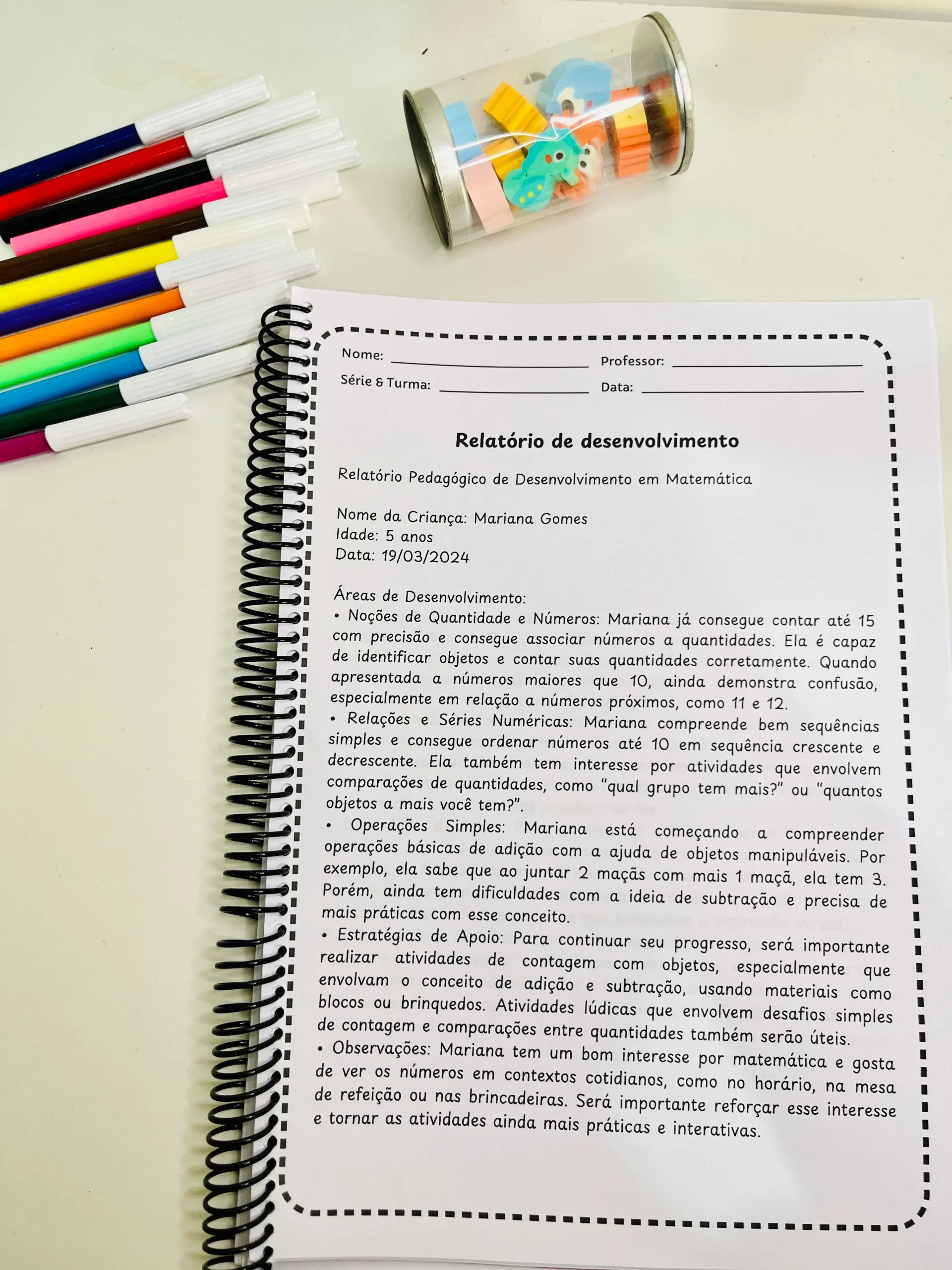 Relatórios da Educação Infantil - Imagem 3