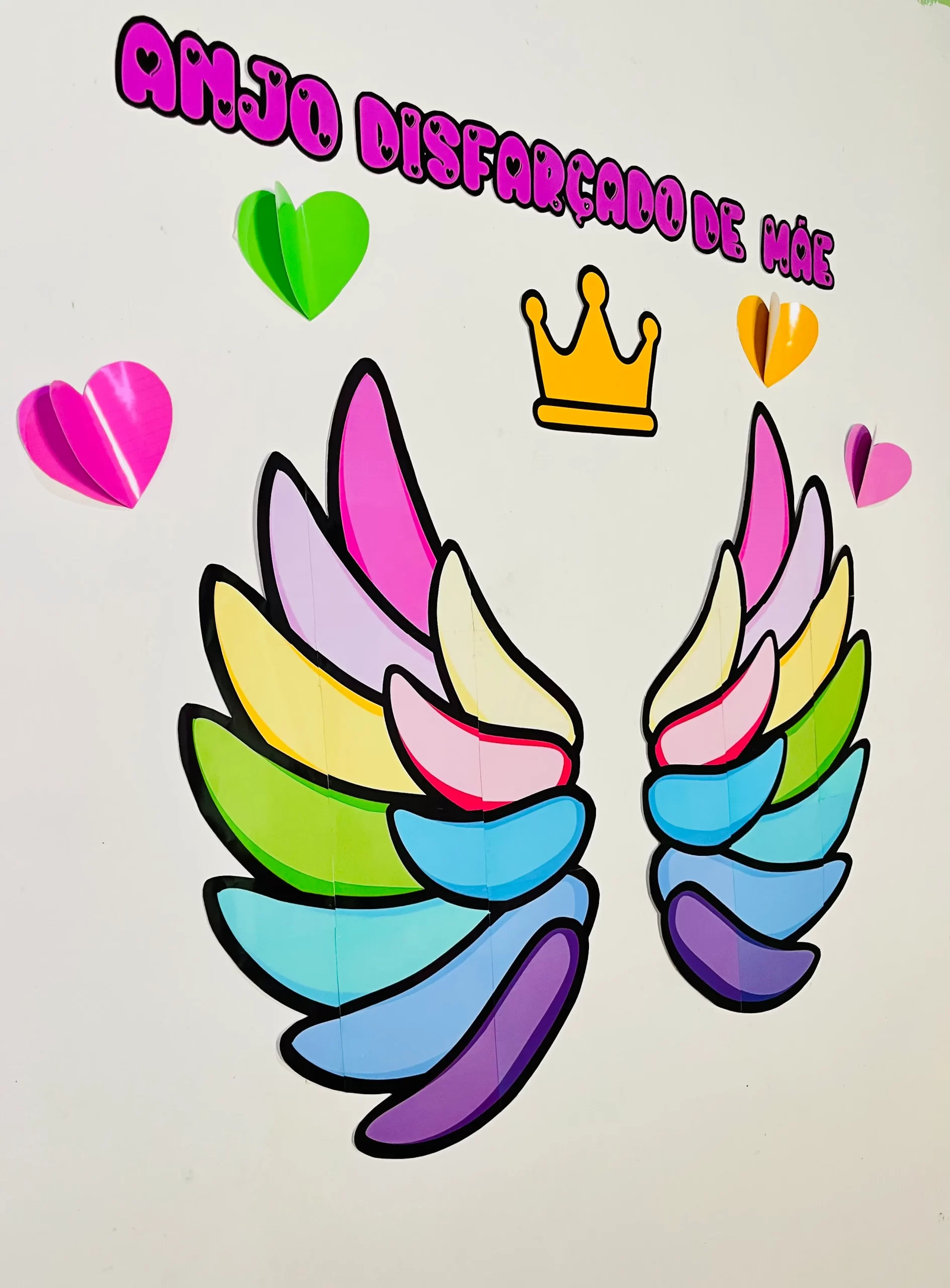 Painel “Anjo Disfarçado de Mãe” - Dia das Mães