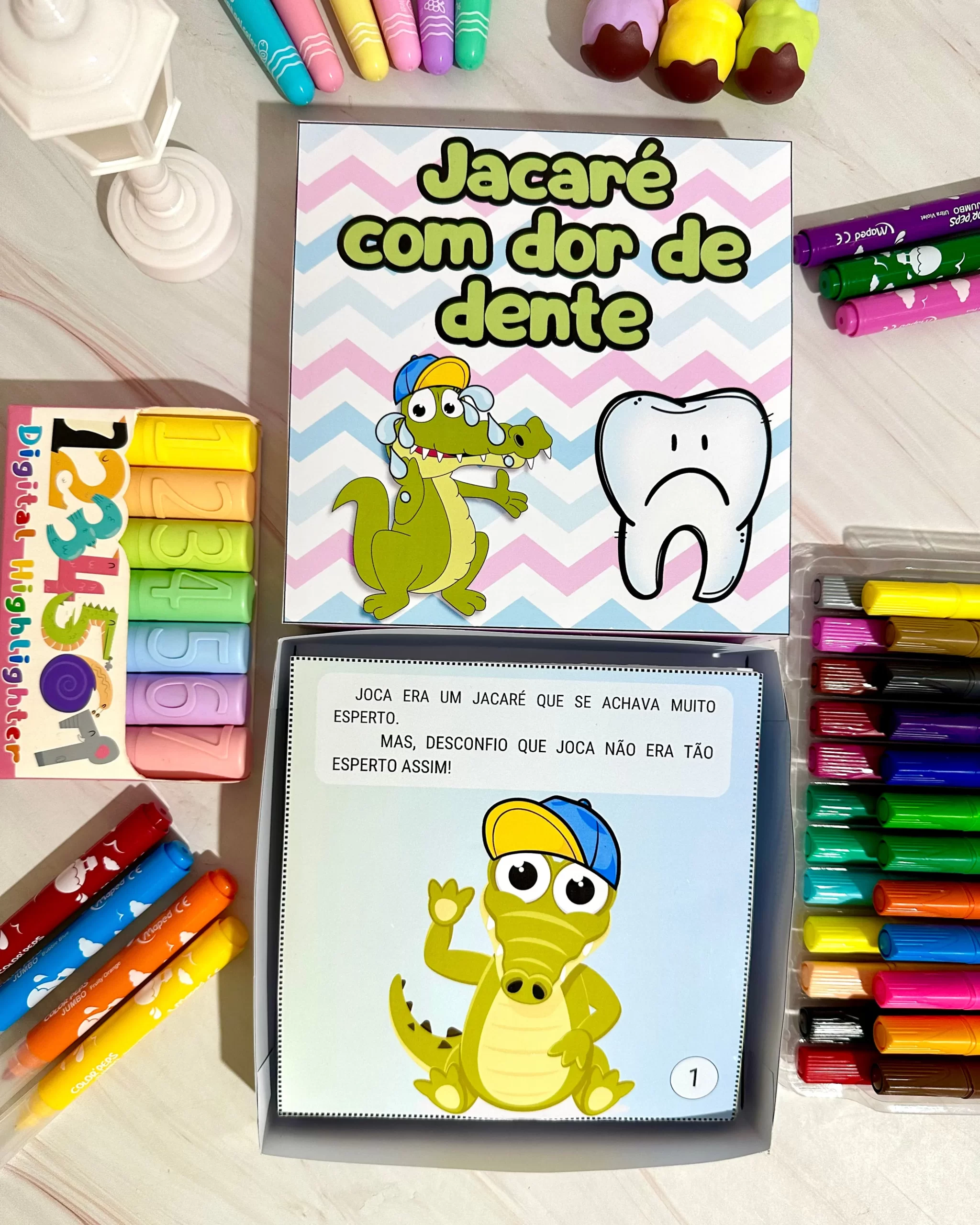 História Jacaré com Dor de Dente