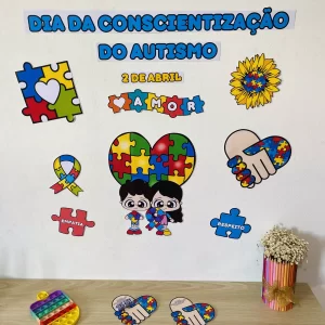 Painel para o Dia da Conscientização do Autismo