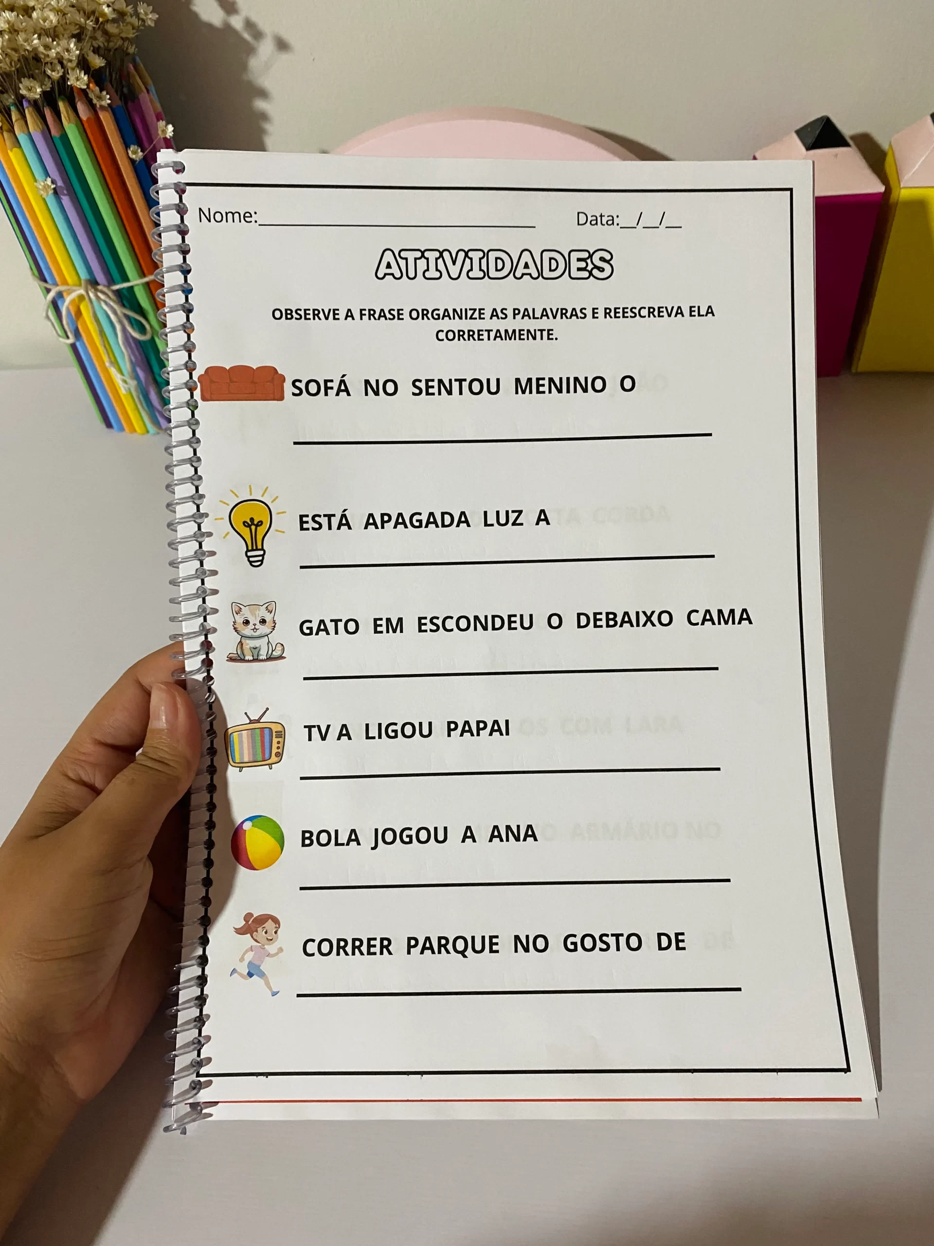Atividade Organize as Frases - Imagem 3