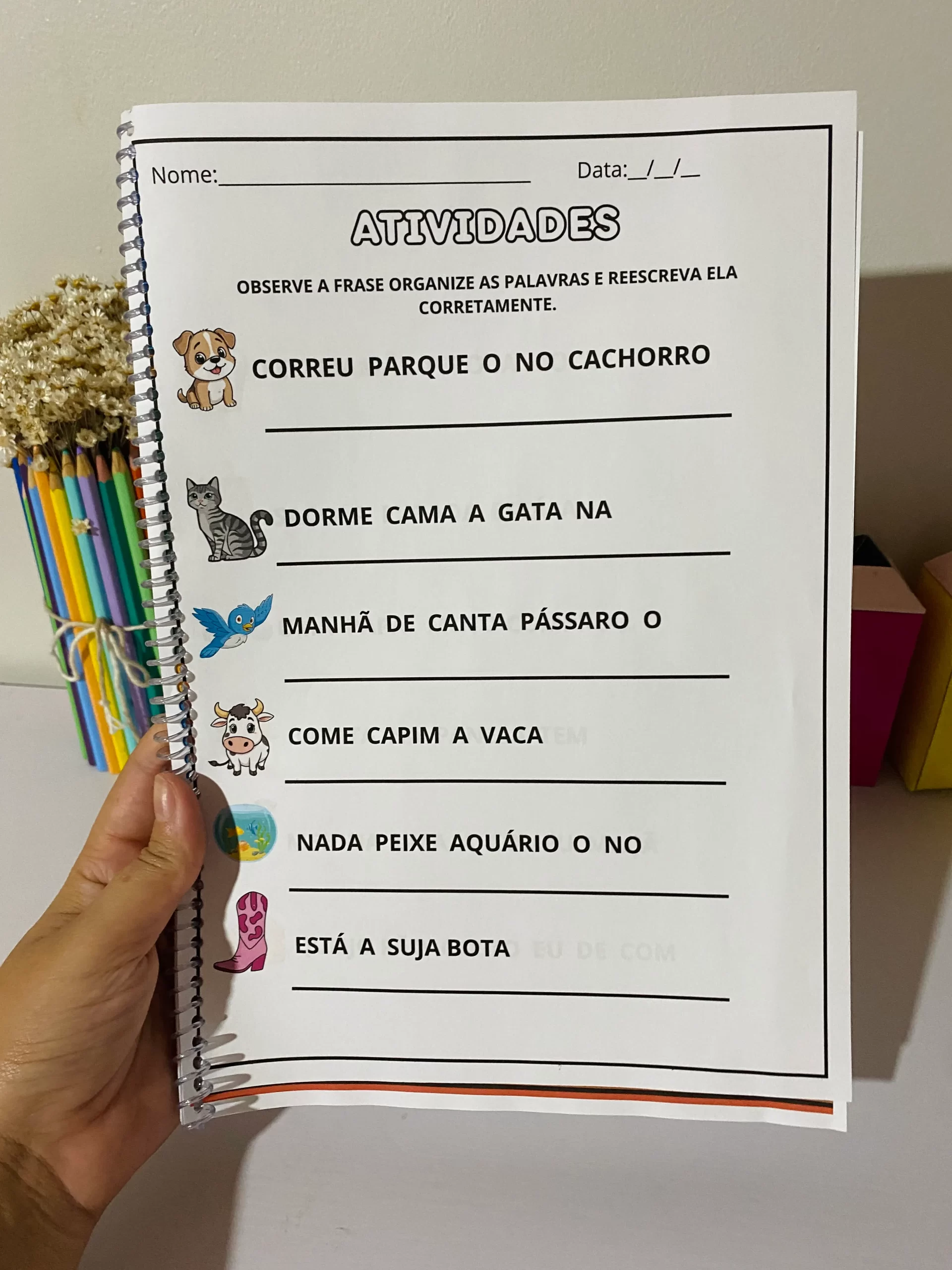 Atividade Organize as Frases - Imagem 2