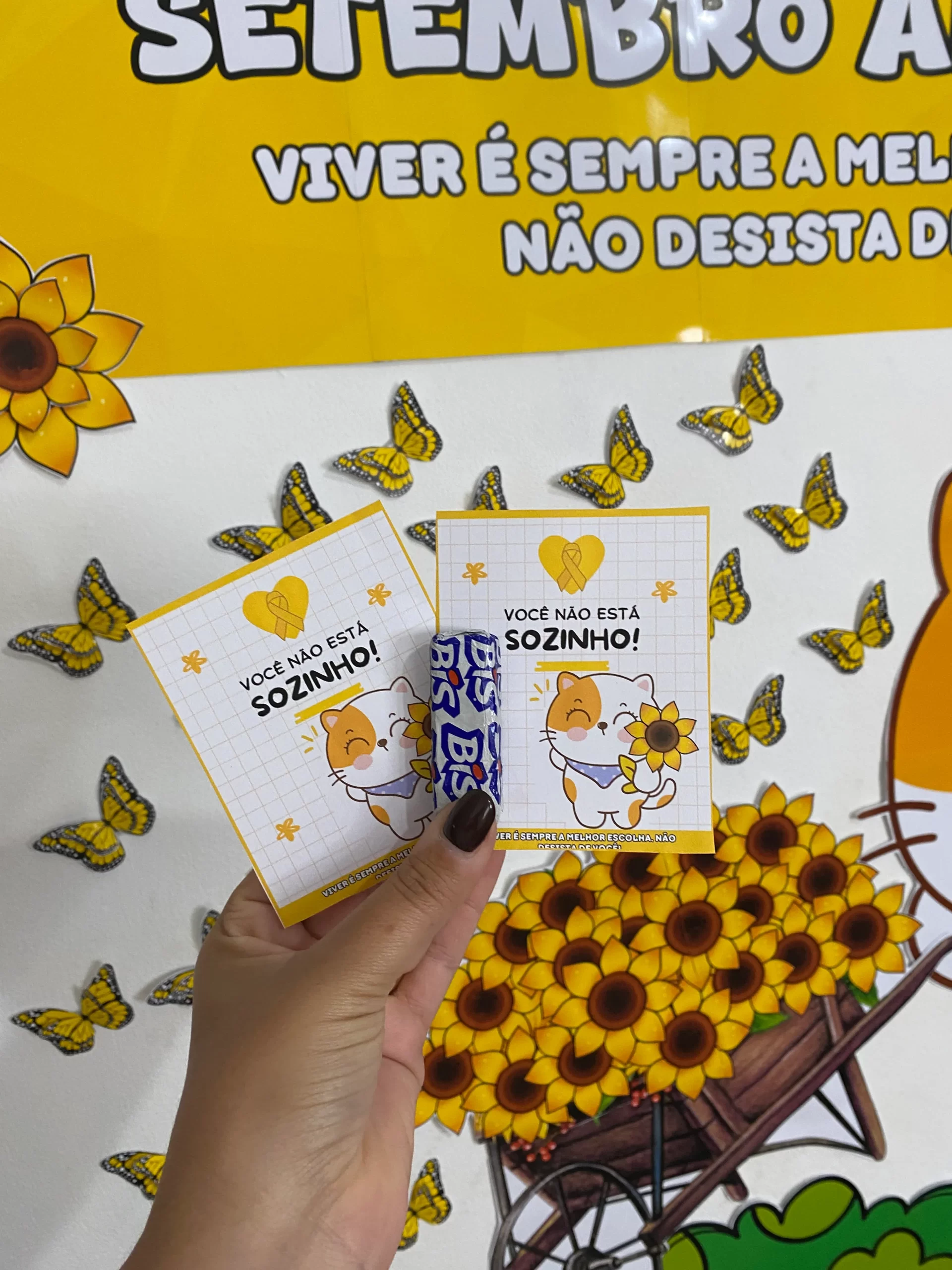 Painel Setembro Amarelo + Cartão Porta Bis - Imagem 4