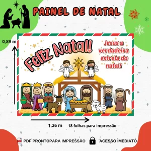 Painel de Natal – “Jesus, a verdadeira estrela do Natal!”