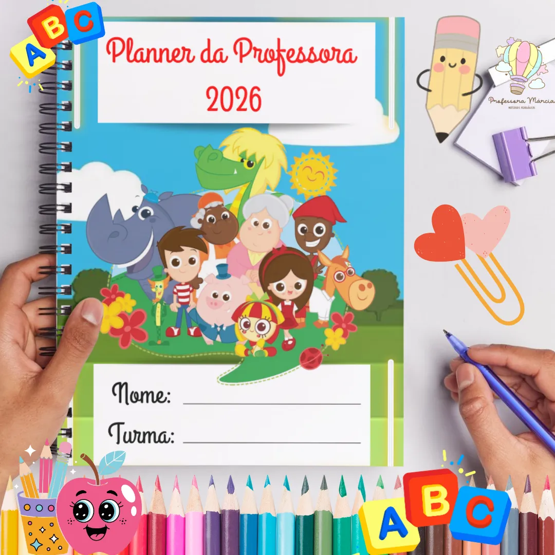 Planner da Professora 2026 – Modelo Sítio do Picapau Amarelo