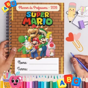 Planner da Professora 2026 – Modelo Super Mario