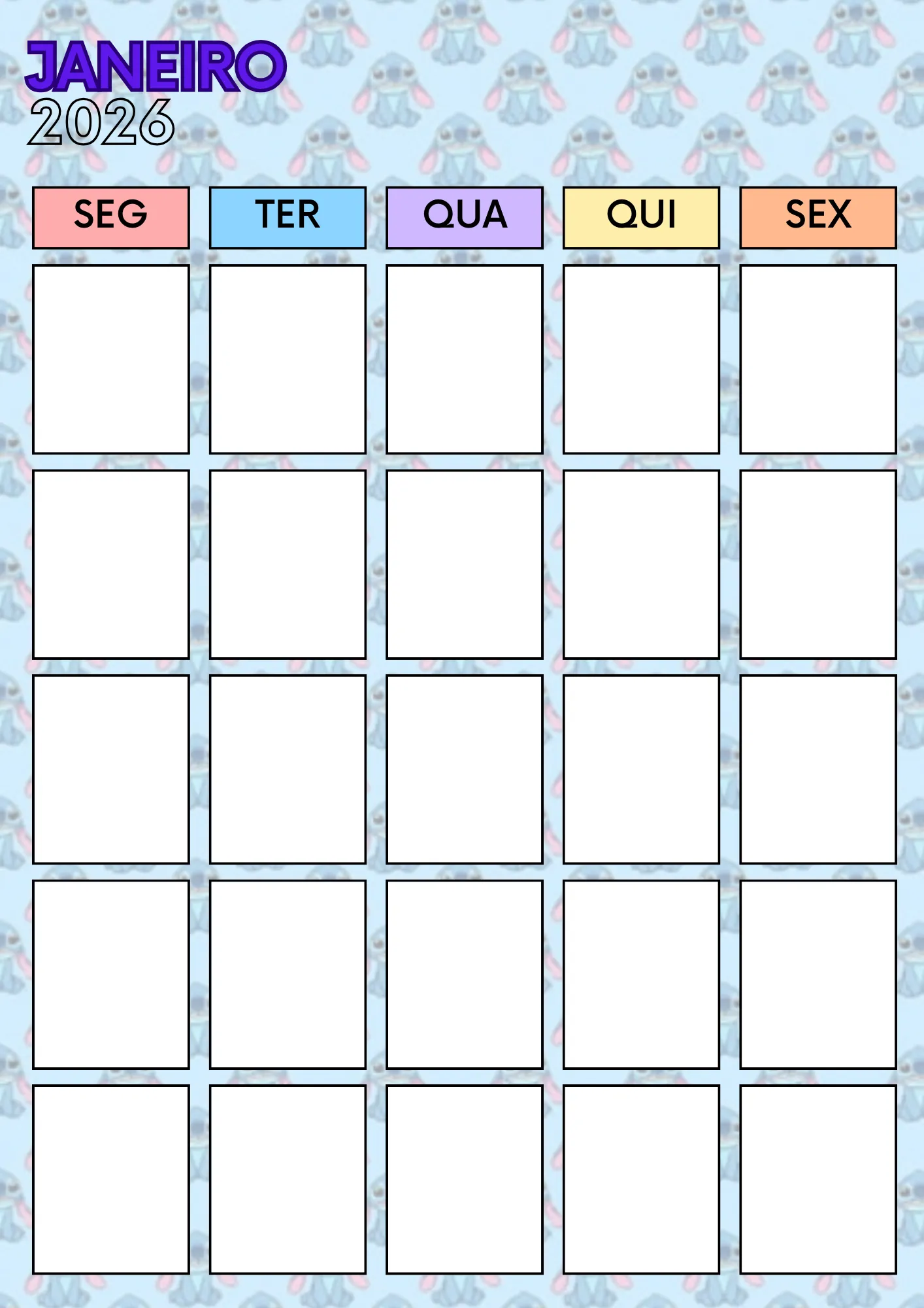 Planner da Professora 2026 – Modelo Stitch é - Imagem 5