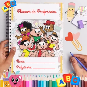 Planner da Professora 2026 – Modelo Turma da Mônica