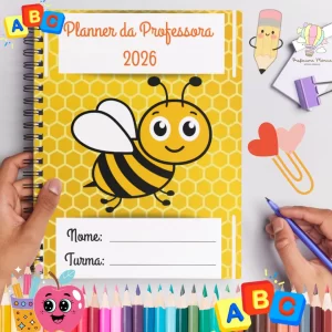 Planner da Professora 2026 – Modelo Abelha