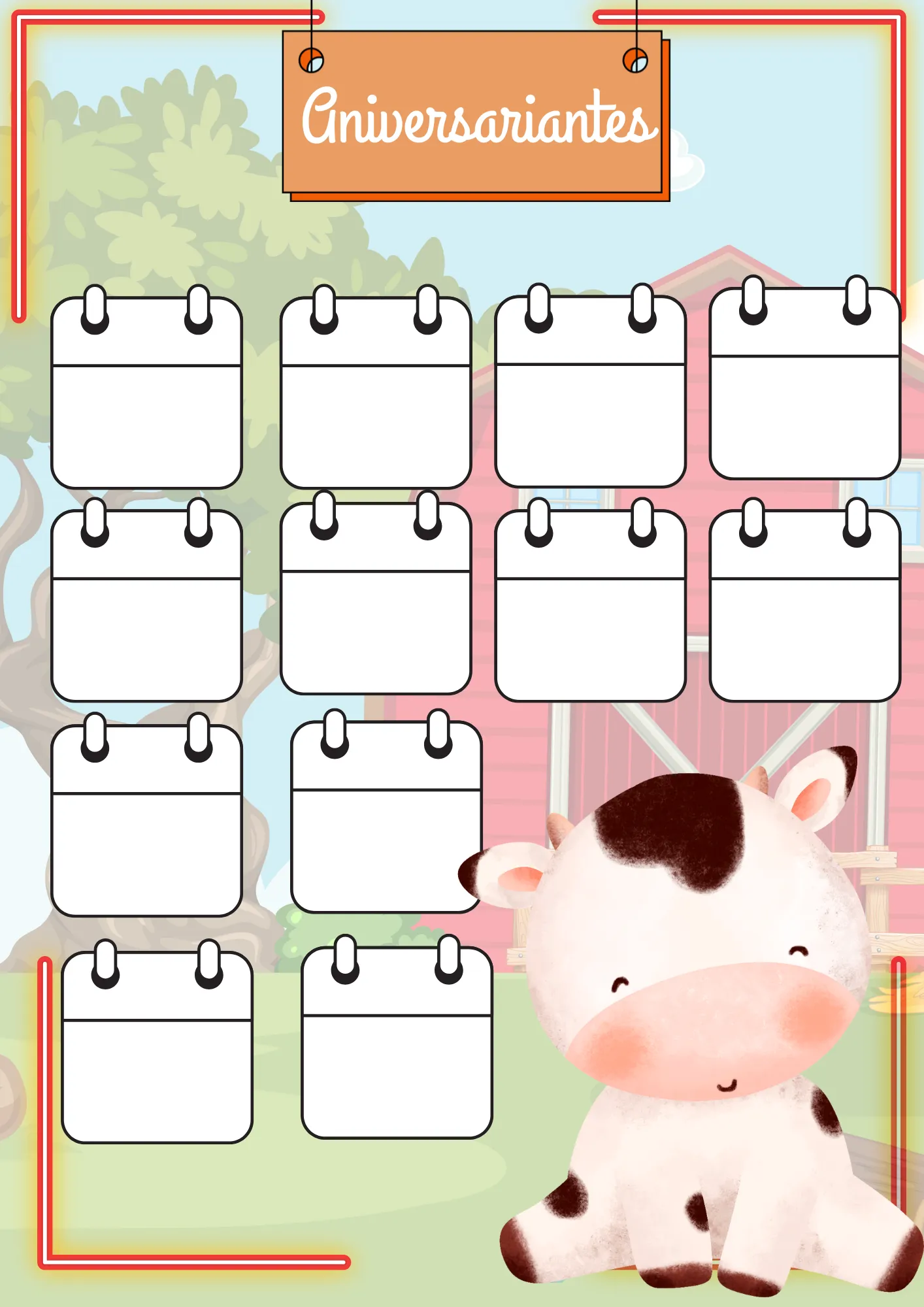 Planner da Professora 2026 – Modelo Fazendinha - Imagem 2