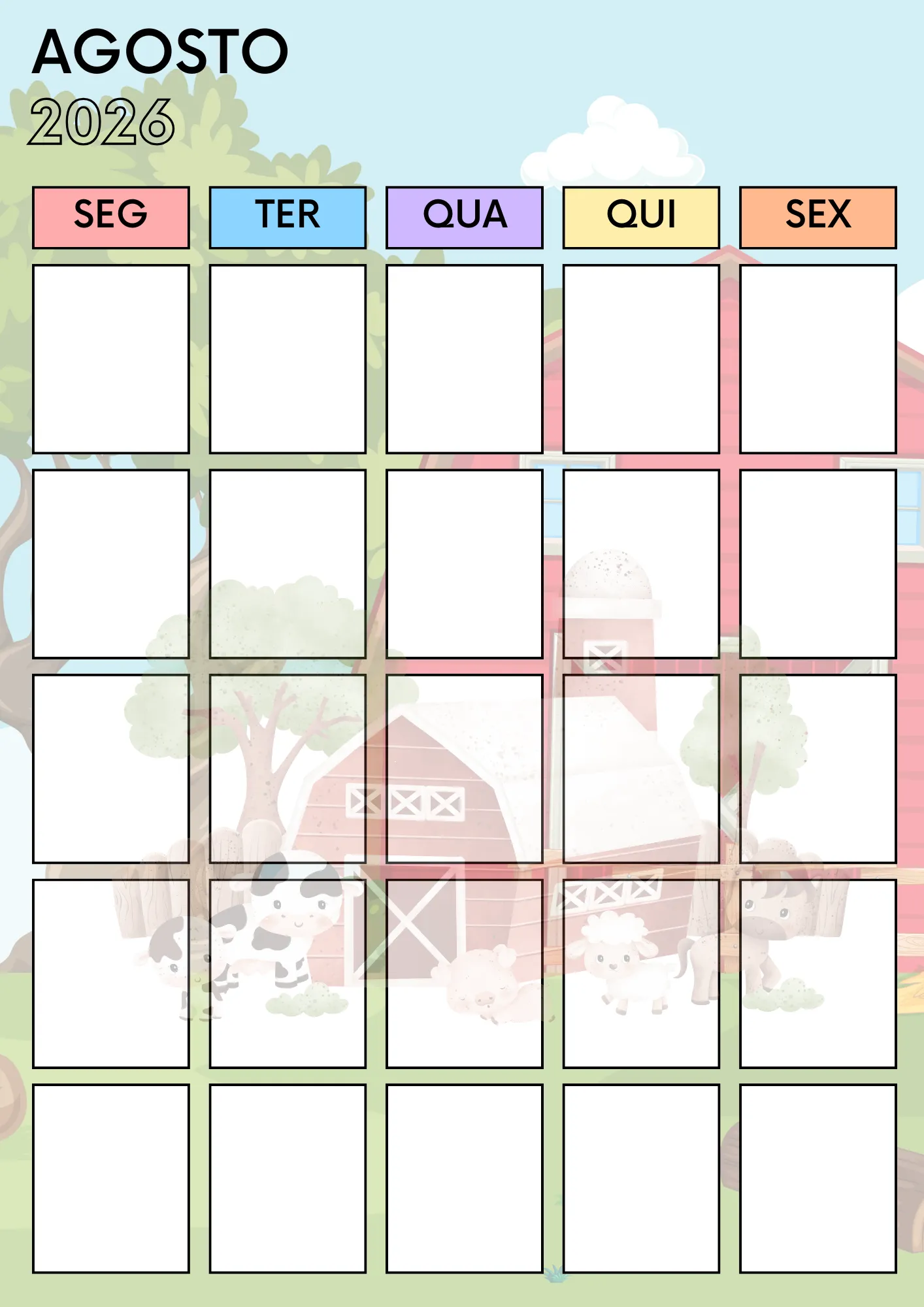 Planner da Professora 2026 – Modelo Fazendinha - Imagem 5