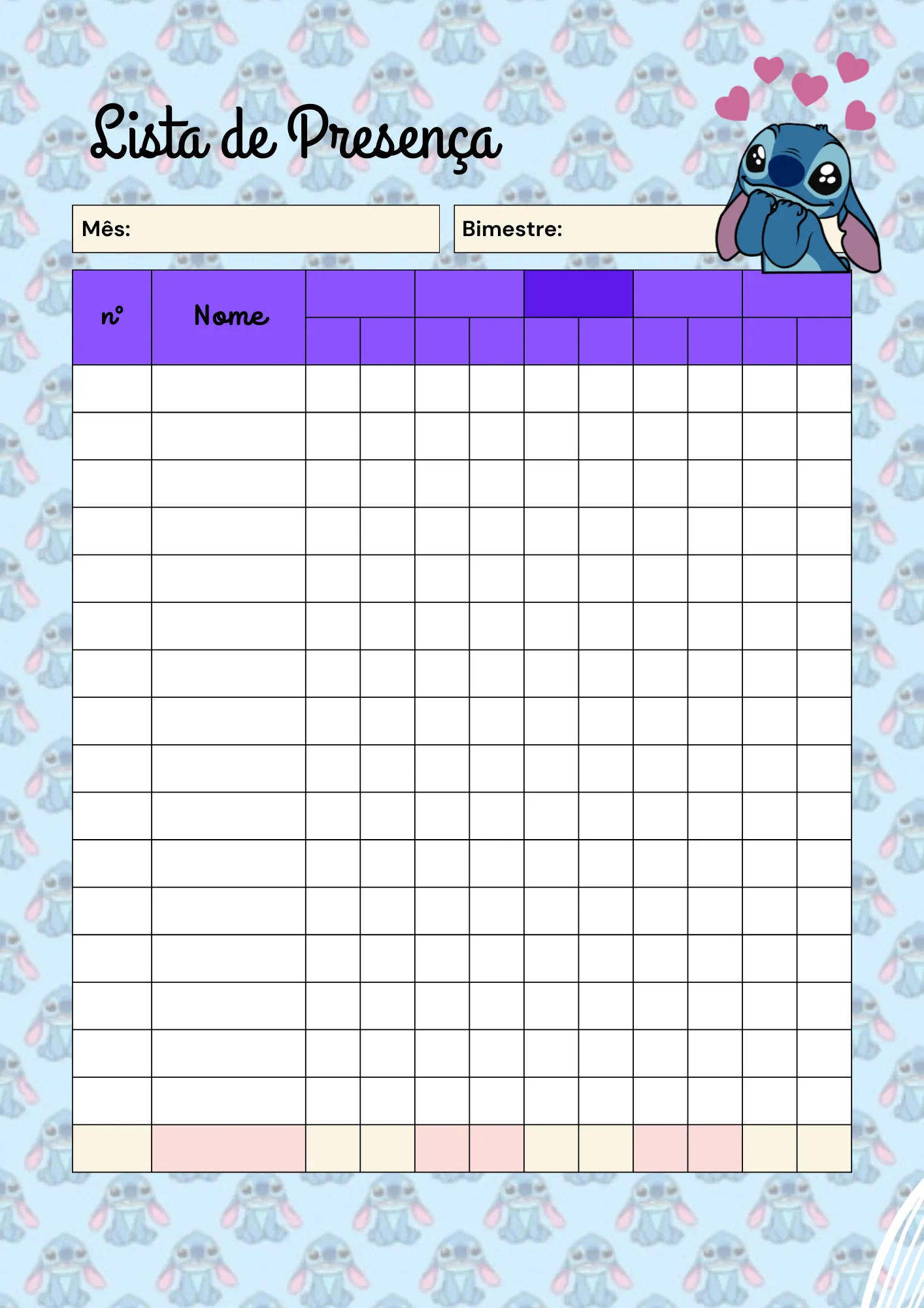 Planner da Professora 2026 – Modelo Stitch é - Imagem 9