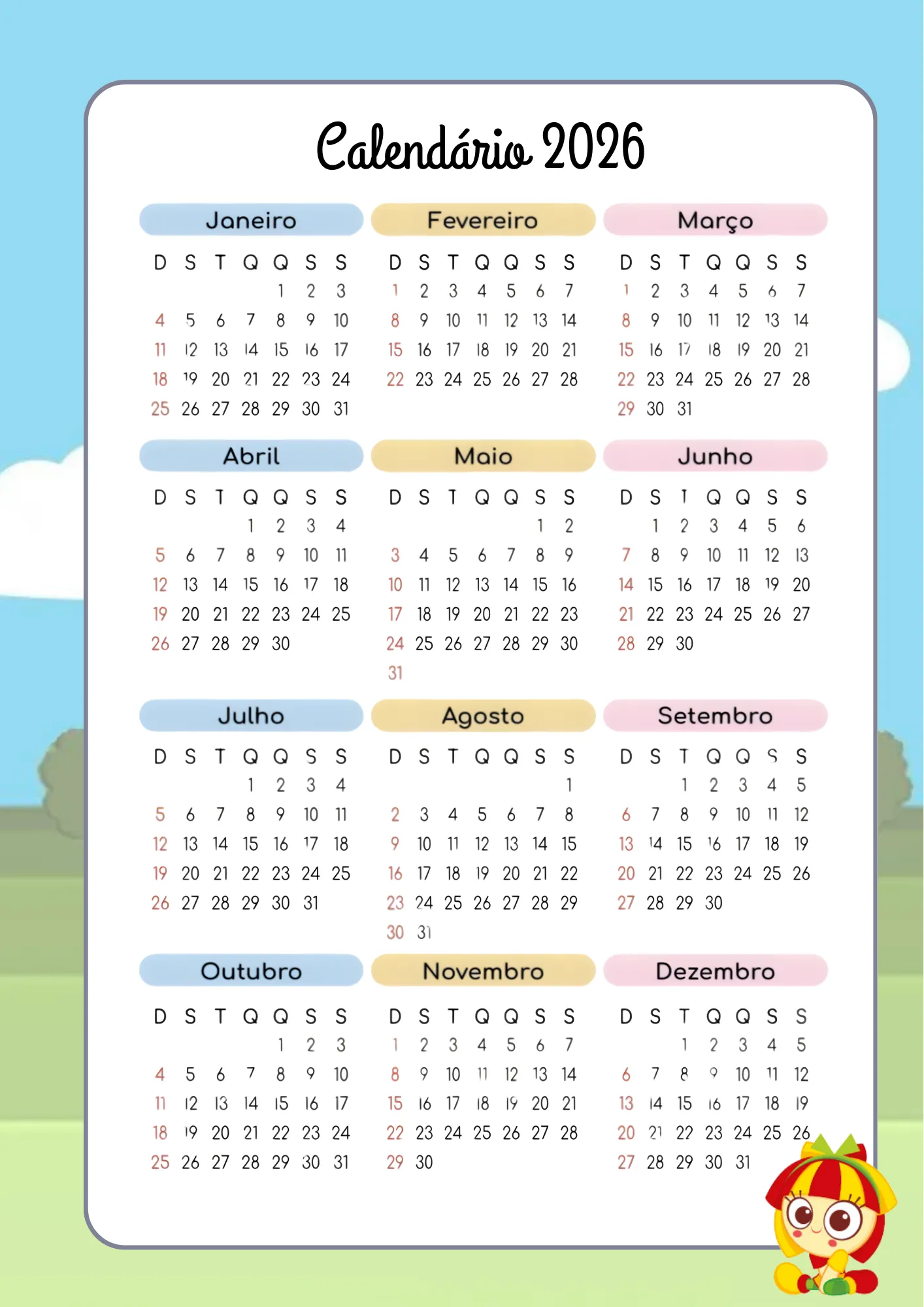 Planner da Professora 2026 – Modelo Sítio do Picapau Amarelo - Imagem 9