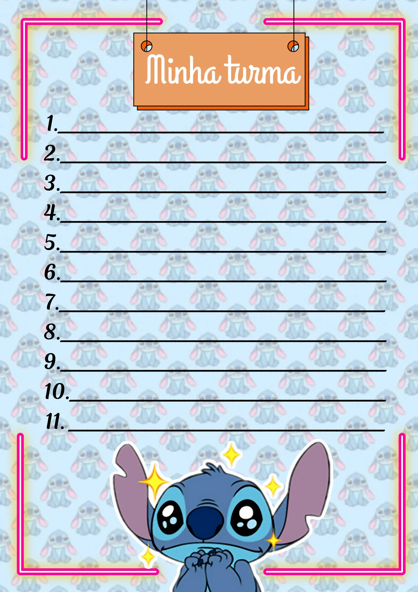 Planner da Professora 2026 – Modelo Stitch é - Imagem 3