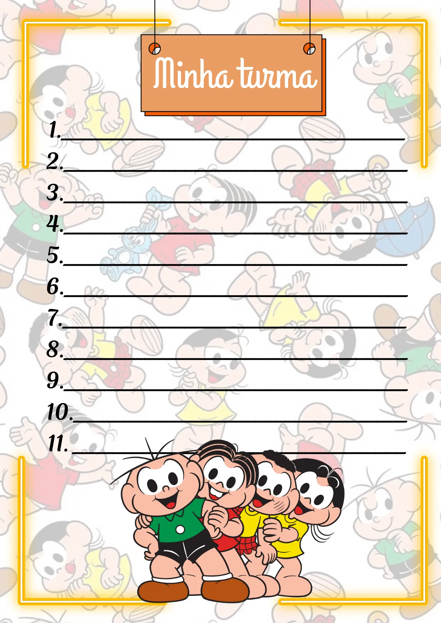 Planner da Professora 2026 – Modelo Turma da Mônica - Imagem 3