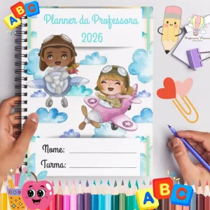 Planner da Professora 2026 – Modelo Aviador