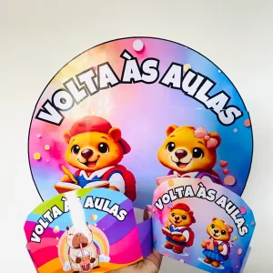 Kit Volta às Aulas Capivara Fofa