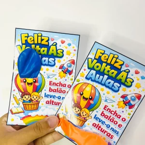 Cartão Balão Volta às Aulas