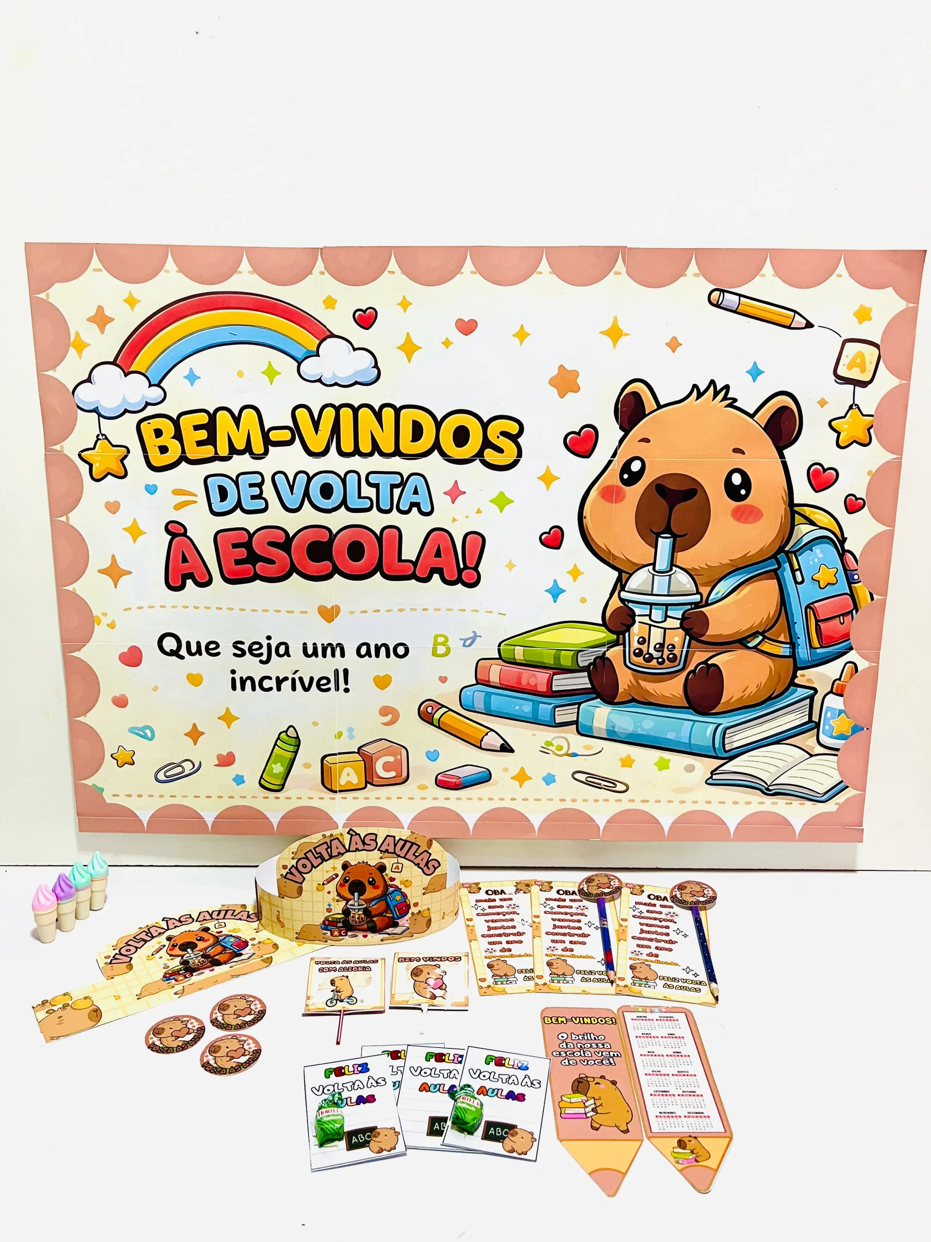Kit Volta às Aulas Capivara - Imagem 2