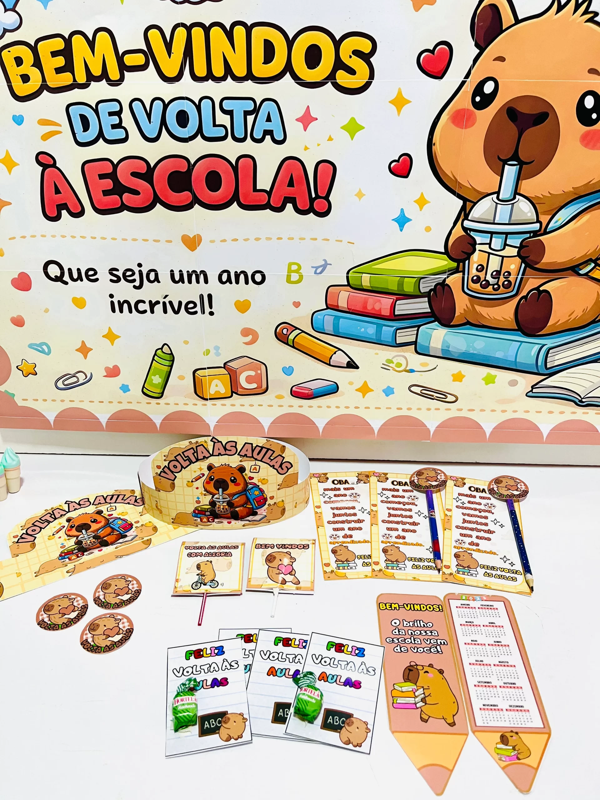 Kit Volta às Aulas Capivara