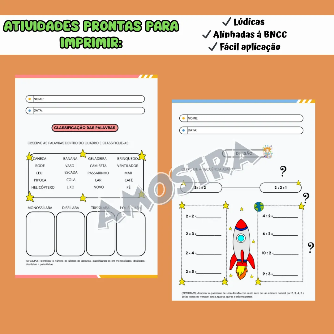 PLANEJAMENTO COMPLETO 3º ANO – BNCC 2026 - Imagem 4