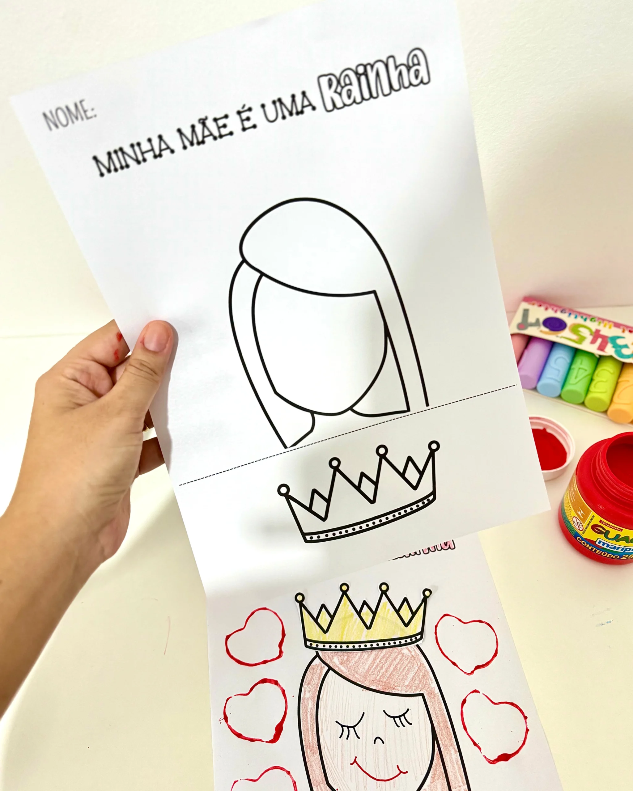Atividades Artes Dia das Mães - Rainha - Imagem 2