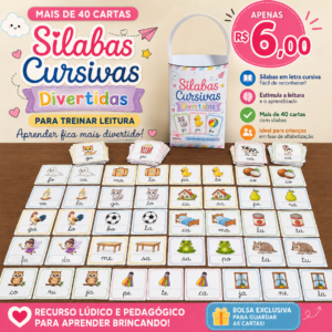 Cartinhas das Sílabas Cursivas