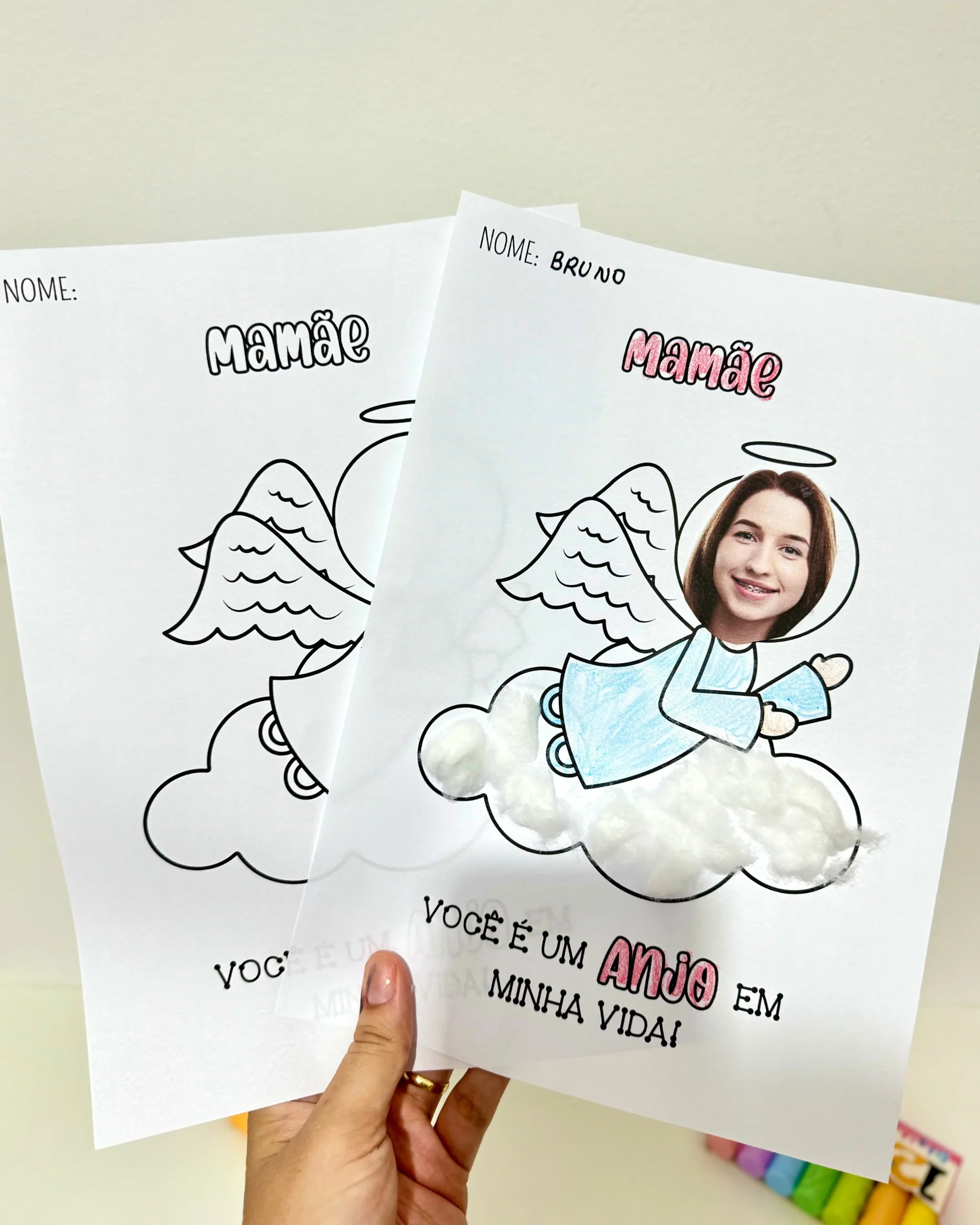 Atividades Artes Dia das Mães - Anjo - Imagem 3