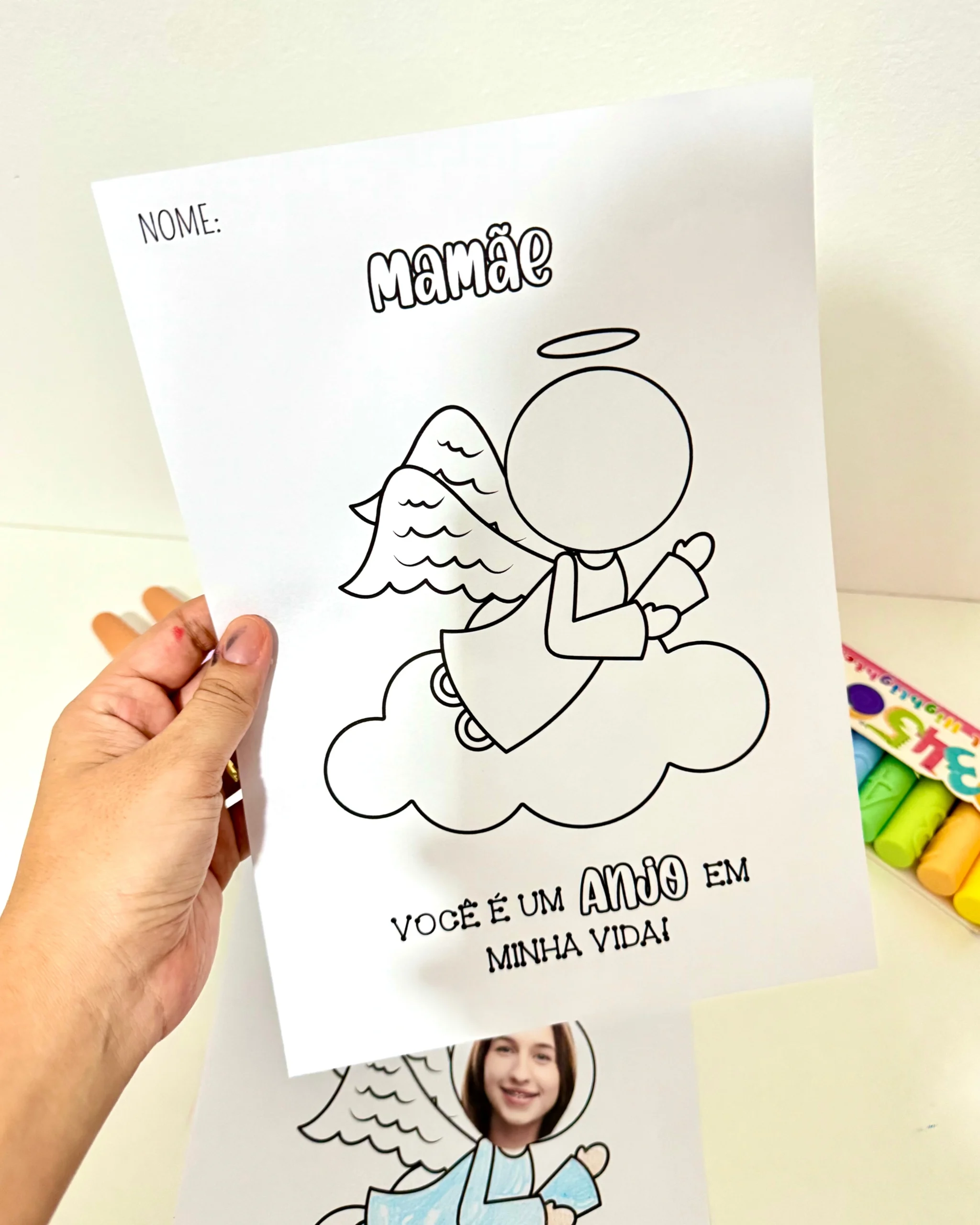 Atividades Artes Dia das Mães - Anjo - Imagem 4