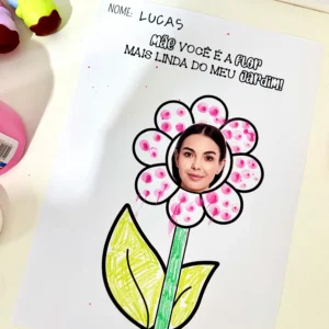 Atividades Artes Dia das Mães - Flor