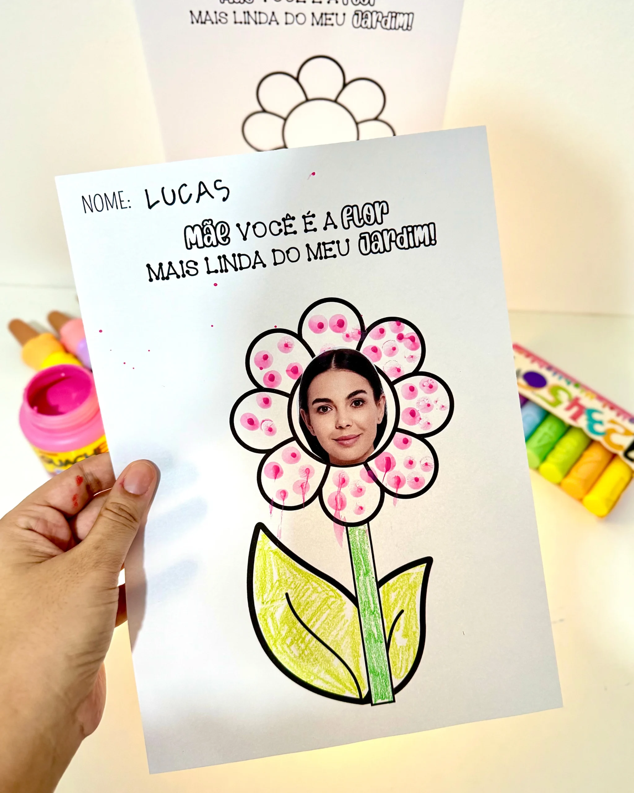 Atividades Artes Dia das Mães - Flor - Imagem 4