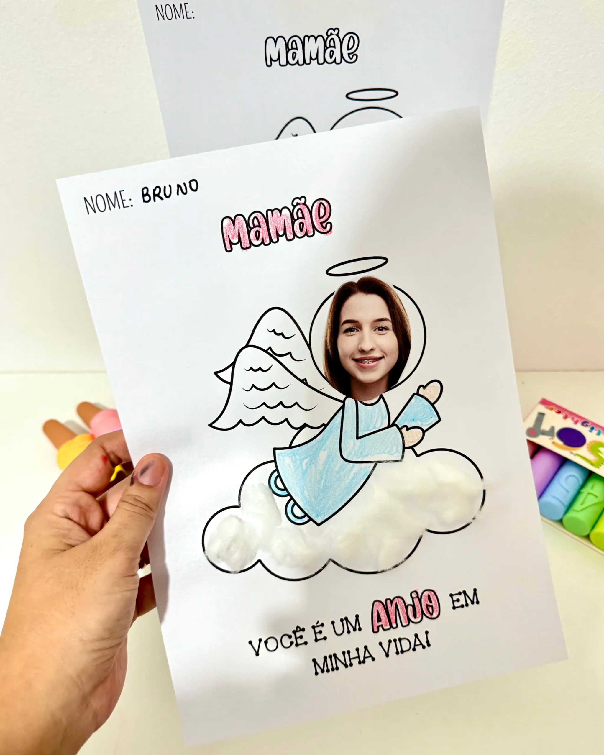 Atividades Artes Dia das Mães - Anjo - Imagem 2