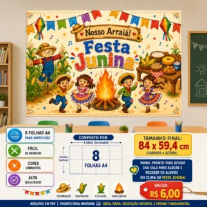 Painel Festa Junina – Nosso Arraiá!