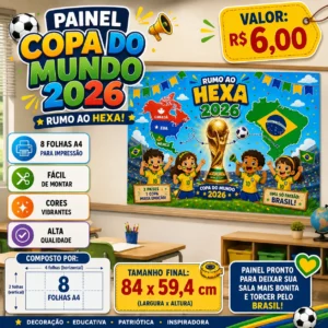 Painel Copa do Mundo 2026 – Rumo ao Hexa