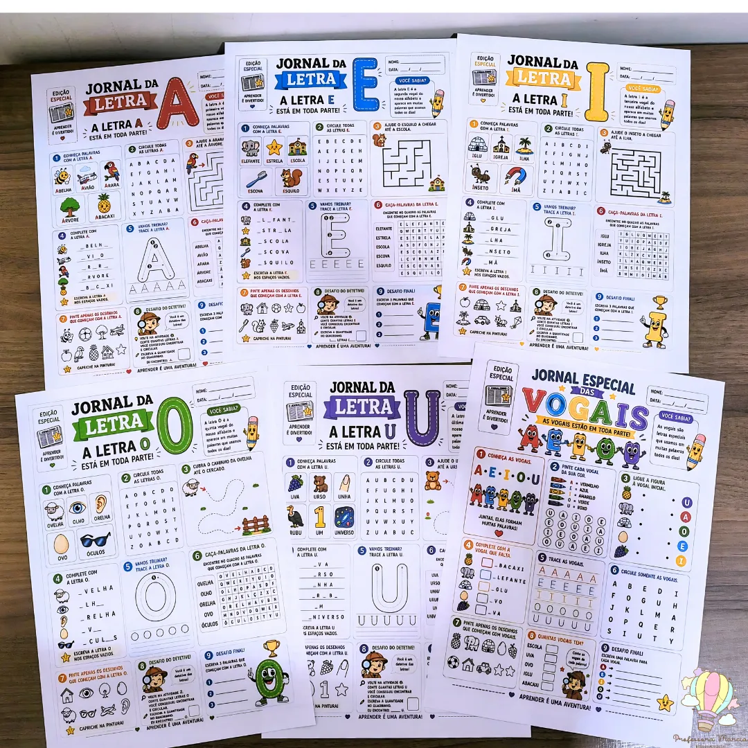 Jornal das Vogais Coleção Completa - Imagem 2