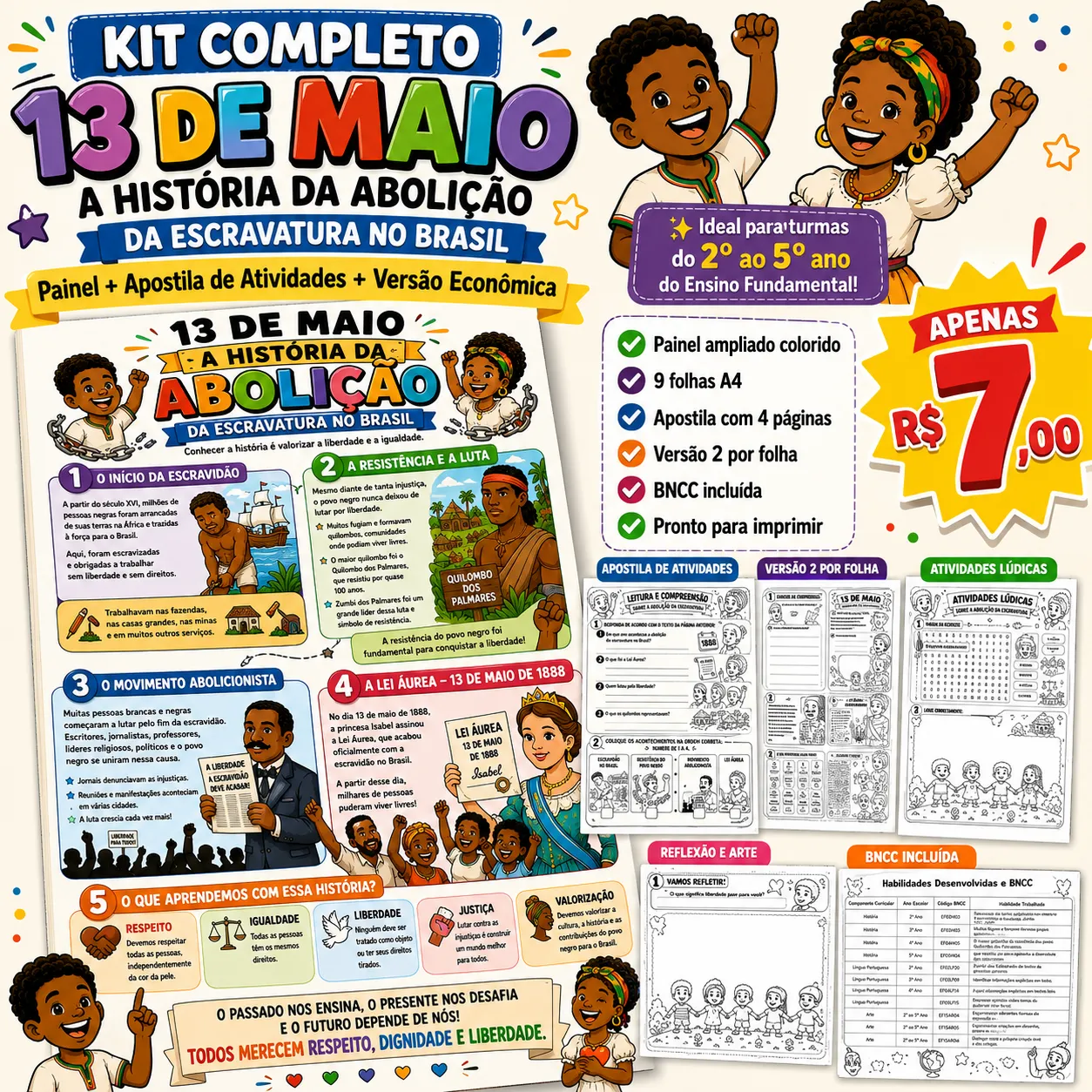 Kit Pedagógico — 13 de Maio: A História da Abolição da Escravatura no Brasil