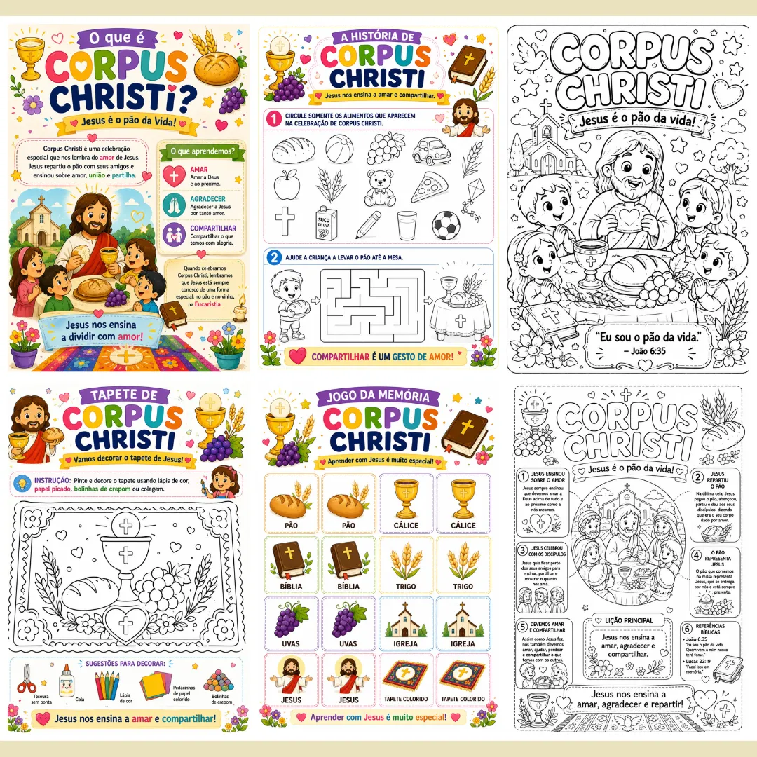 Kit Corpus Christi – Completo e Pronto para Imprimir - Imagem 3