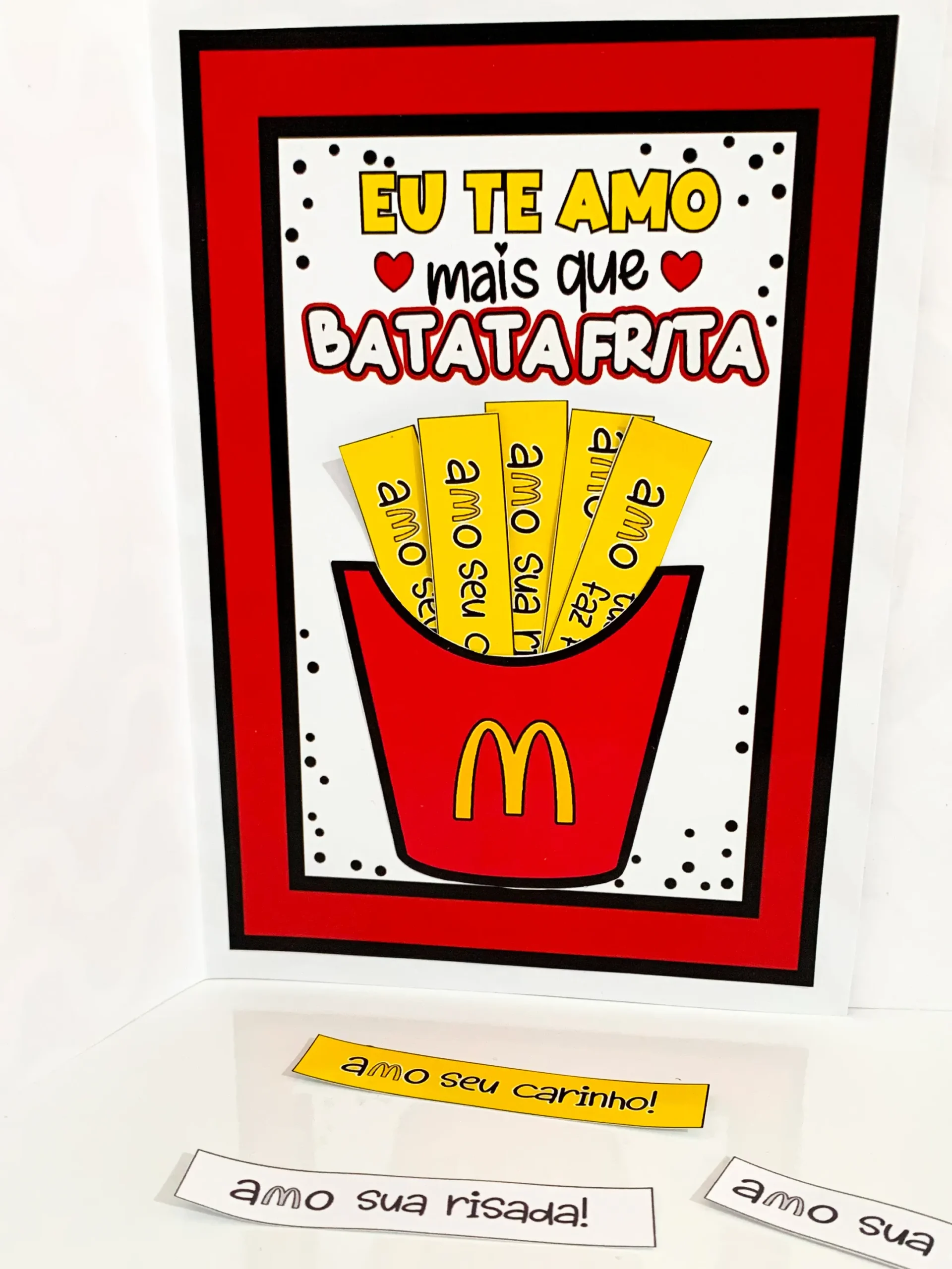 Cartão Interativo Dia dos Pais – Tema Batata Frita - Imagem 3