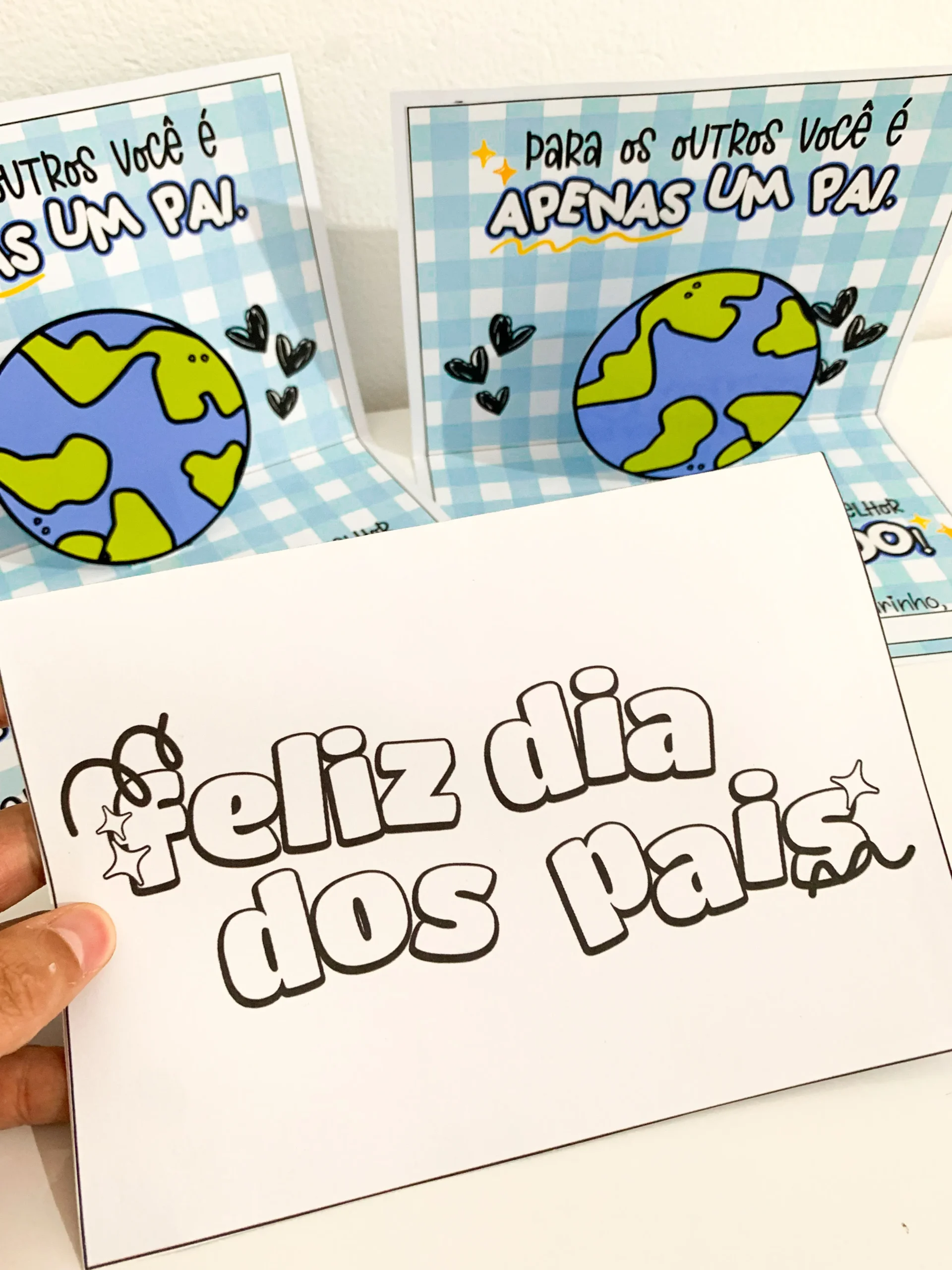 Cartão 3D Dia dos Pais – Tema Melhor Pai do Mundo - Imagem 5