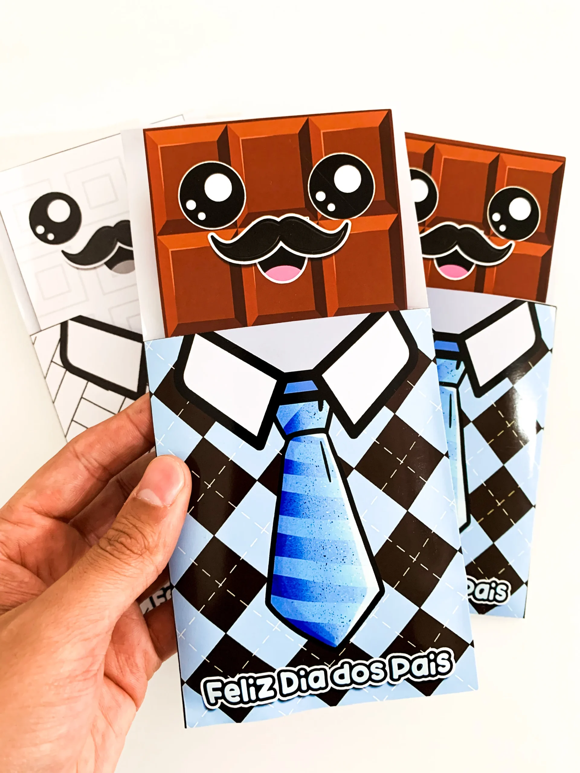 Cartão 3D Dia dos Pais – Tema Chocolate - Imagem 2