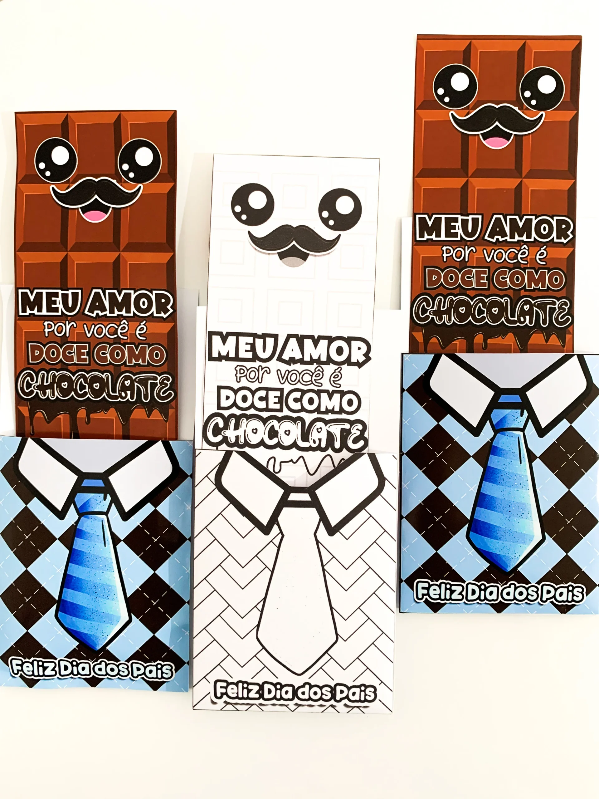 Cartão 3D Dia dos Pais – Tema Chocolate - Imagem 3