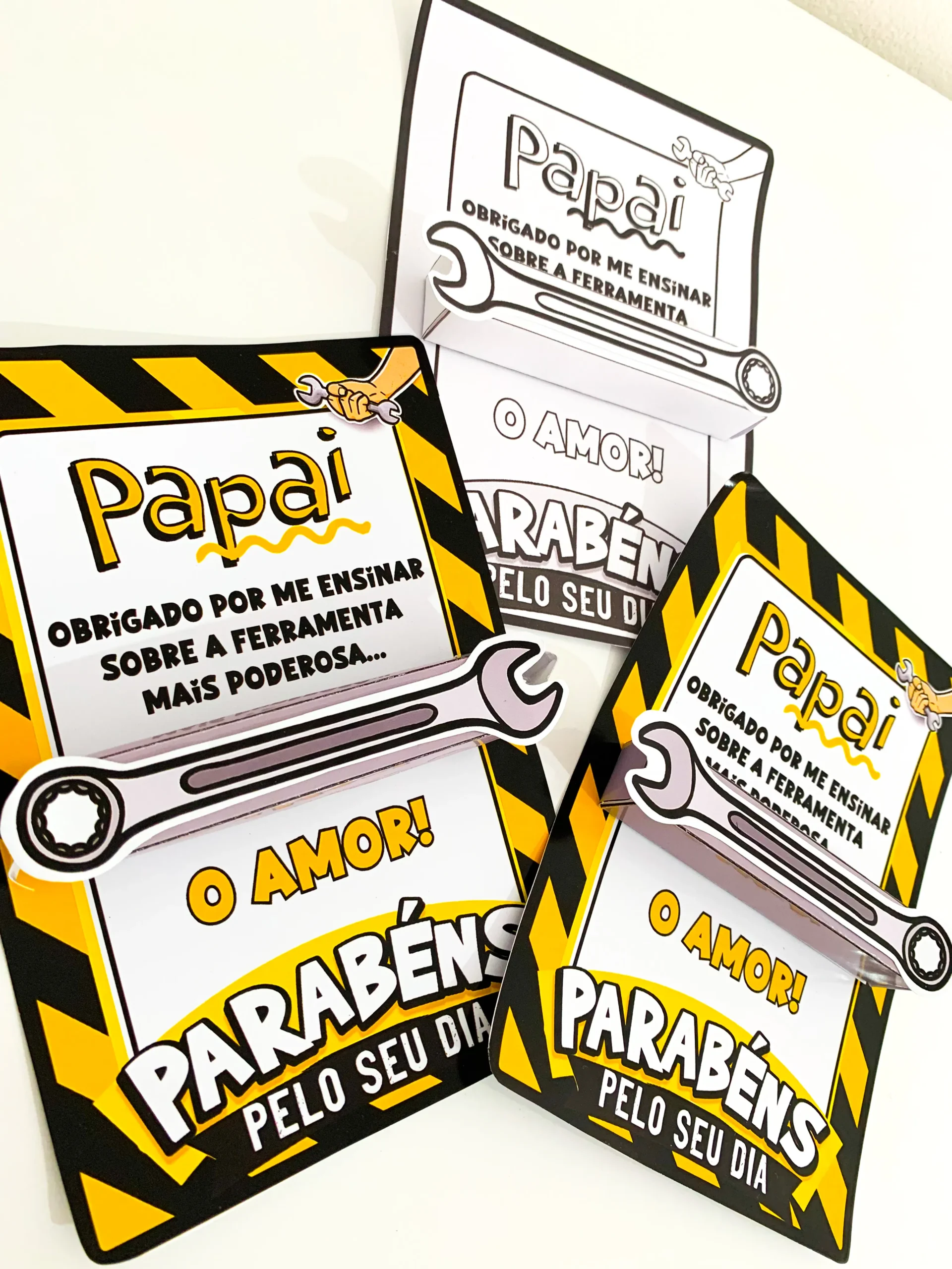 Cartão Interativo Dia dos Pais – Tema Ferramentas
