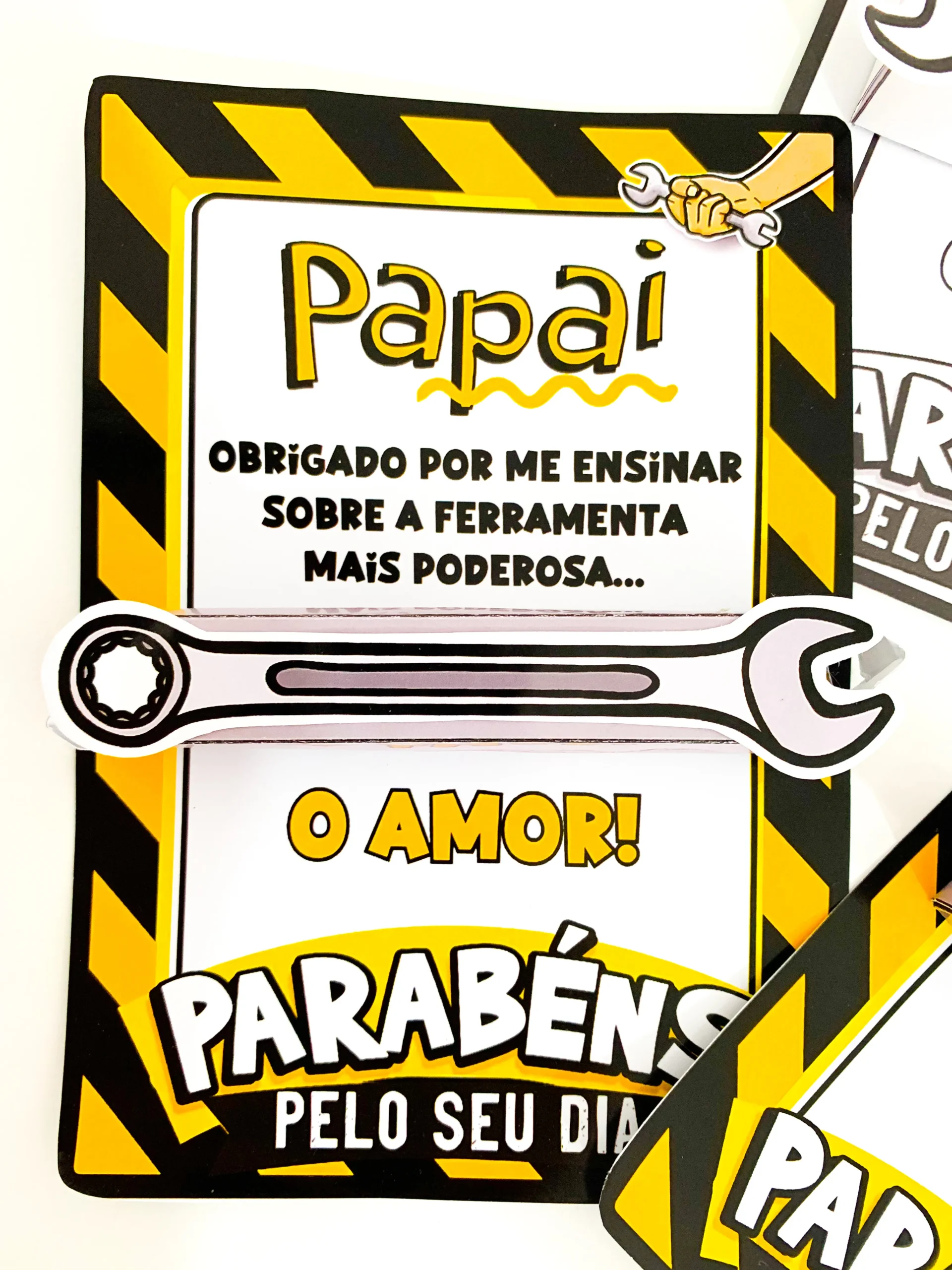 Cartão Interativo Dia dos Pais – Tema Ferramentas - Imagem 2
