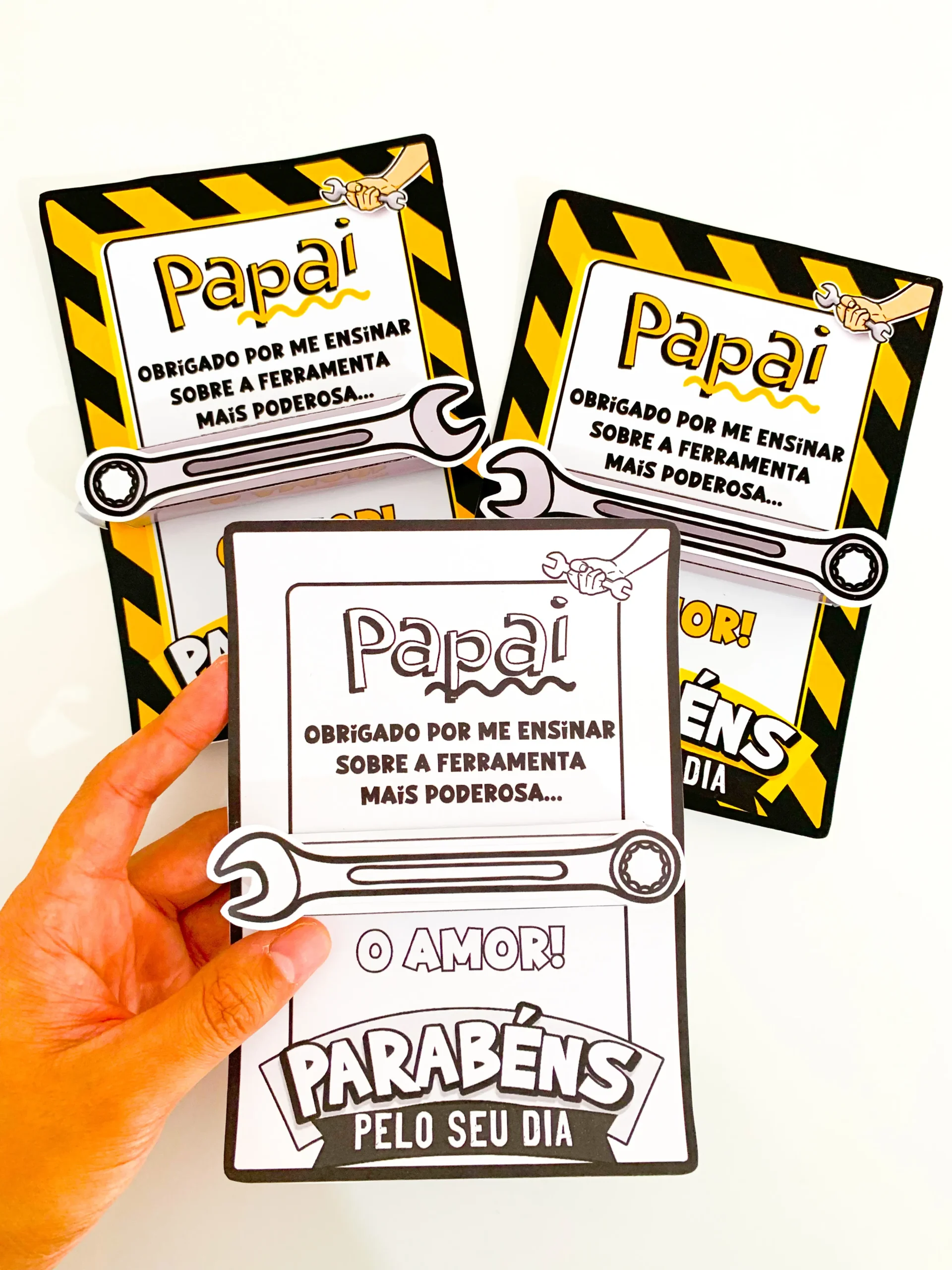 Cartão Interativo Dia dos Pais – Tema Ferramentas - Imagem 5