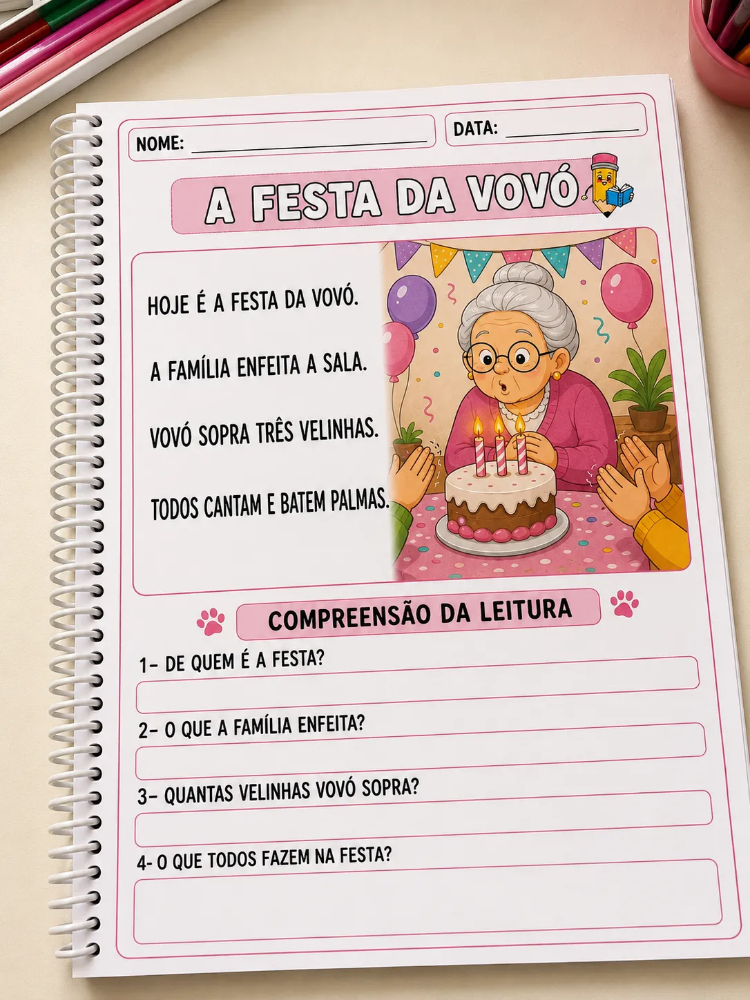 30 TEXTINHOS DE INTERPRETAÇÃO – 1º ANO DO ENSINO FUNDAMENTAL - Imagem 6