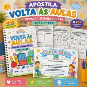 Apostila Volta às Aulas – Primeira Semana (Pré e 1º Ano)